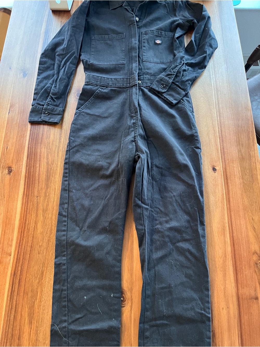 Dickies Black Work Shirt with Red Logo Tag